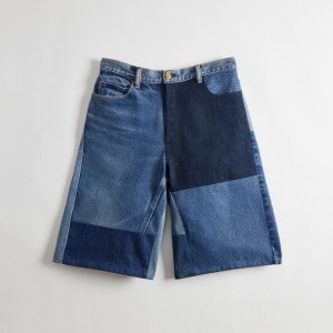 Coach Skater Shorts In Repurposed Denim Bleu | COH866937