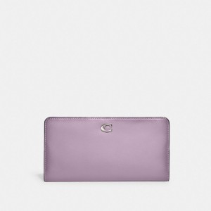 Coach Skinny Wallet Argent Violette | COH865490