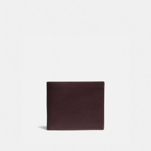 Coach Slim Billfold Wallet Marron | COH866694