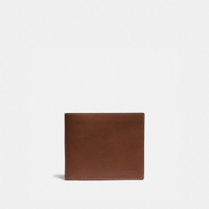 Coach Slim Billfold Wallet Marron | COH866700