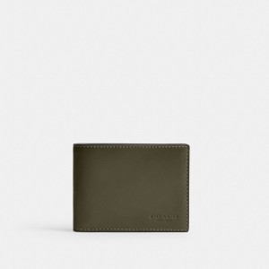 Coach Slim Billfold Wallet Vert | COH866714