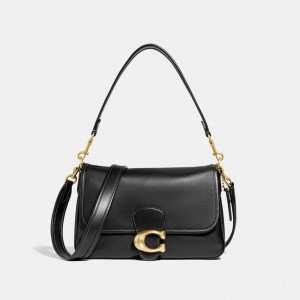 Coach Soft Tabby Shoulder Bag Noir | COH864967