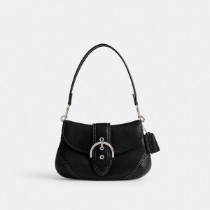 Coach Soho Bag In Regenerative Leather Argent Noir | COH864969