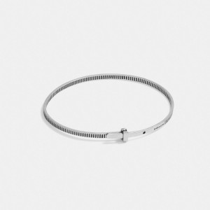 Coach Sterling Silver Bangle Bracelet Argent | COH867020