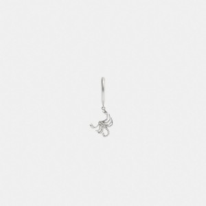 Coach Sterling Silver Scorpion Huggie Earring Argent | COH867023
