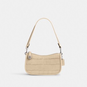 Coach Swinger Bag 20 Argent Blanche | COH864744