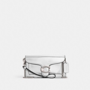 Coach Tabby Crossbody In Silver Metallic Metal Argent Argent | COH865642