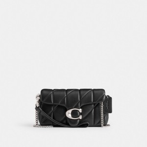 Coach Tabby Crossbody Wristlet With Pillow Quilting Argent Noir | COH865413
