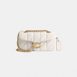 Coach Tabby Shoulder Bag 20 With Quilting Blanche | COH864859