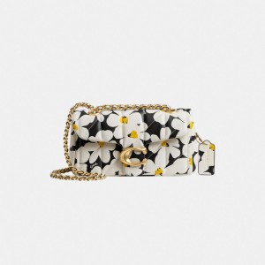 Coach Tabby Shoulder Bag 20 With Quilting And Floral Print Multicolore | COH864865