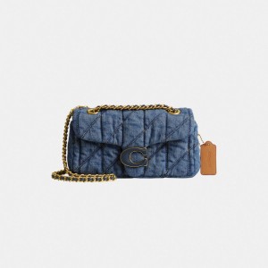 Coach Tabby Shoulder Bag 20 With Quilting Bleu Indigo | COH864879