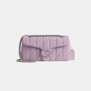 Coach Tabby Shoulder Bag 26 With Quilting Argent Violette | COH864973