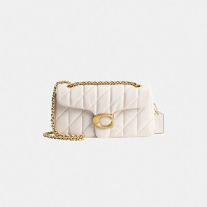 Coach Tabby Shoulder Bag 26 With Quilting Blanche | COH864799
