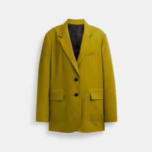 Coach Tailored Blazer Vert | COH865935