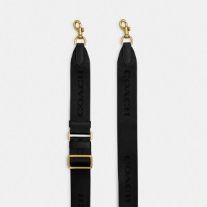 Coach Tonal Signature Webbing Strap Noir | COH866431
