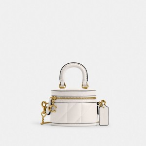 Coach Trail Crossbody Bag 12 With Pillow Quilting Blanche | COH865342
