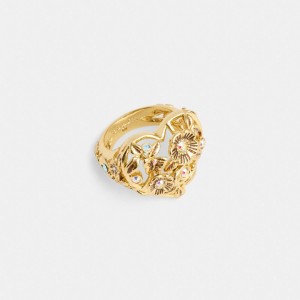 Coach Vintage Heart Ring Doré | COH866167