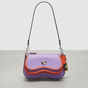 Coach Wavy Double Pouch Bag Orange | COH865418