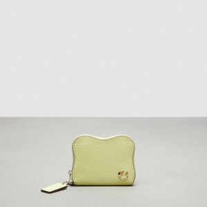 Coach Wavy Zip Around Wallet In Coachtopia Leather Vert Clair | COH865541