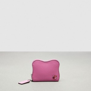 Coach Wavy Zip Around Wallet In Coachtopia Leather Rose | COH865559
