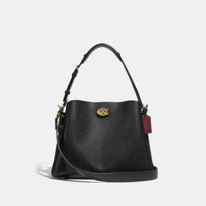 Coach Willow Shoulder Bag Noir | COH865375