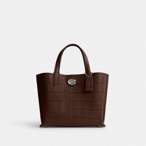 Coach Willow Tote Bag 24 Argent | COH865021