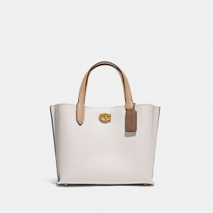 Coach Willow Tote Bag 24 In Colorblock Multicolore | COH865063