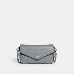 Coach Wyn Crossbody Bag Argent Grise Bleu | COH865252