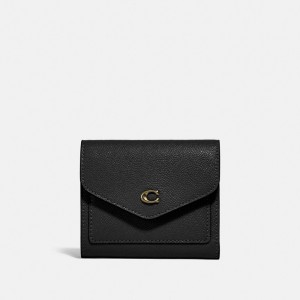 Coach Wyn Small Wallet Doré Clair Noir | COH865606