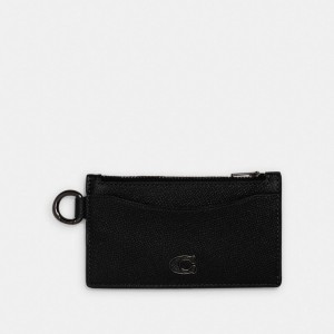 Coach Zip Card Case Noir | COH865692