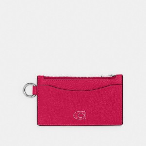 Coach Zip Card Case Rose | COH865665